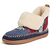 Dearfoams Women's Moritz Indoor/Outdoor Cozy Bootie Camping Furry Slipper