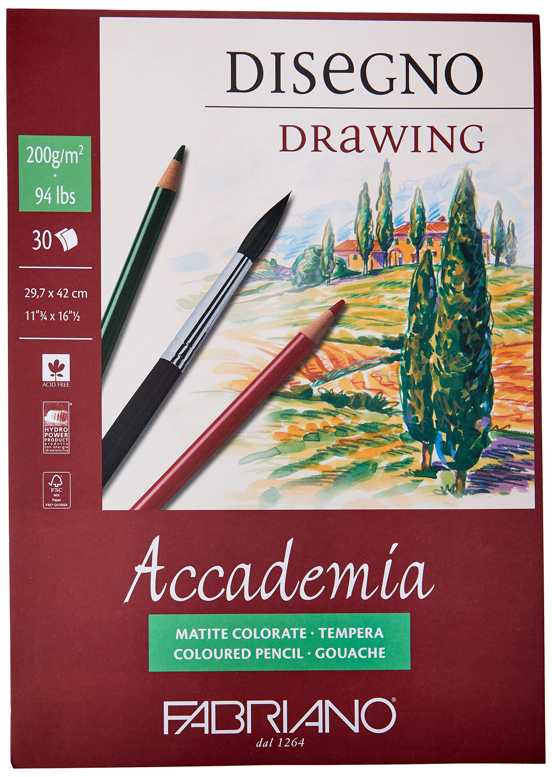 Fabriano Accademi Dess Drawing Paper A3 29.7 x 42 cm White