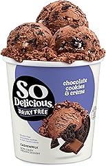 So Delicious Dairy Free Cashew Milk Frozen Dessert, Chocolate Cookies N’ Cream, Vegan, Non-GMO Project Verified, 1 Pint