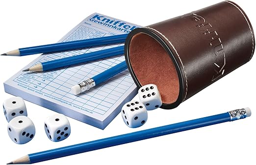 Schmidt Spiele 49030 Kniffel Mit Wurfelbecher Familienspiel Bunt Amazon De Spielzeug