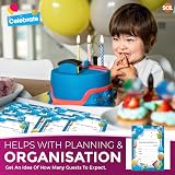 SOL 28 Blue Party Invitations with Envelopes Kids Write On RSVP For All view 7