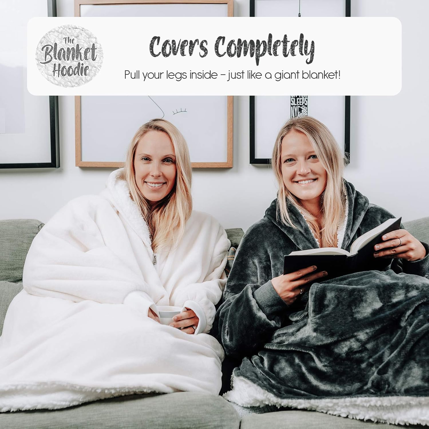 Fluffy Soft Womens Giant Zip Up Hooded Wearable Blankets Student Gift Mens Comfy The Blanket Hoodie Big Oversized Sherpa Fleece Jumper