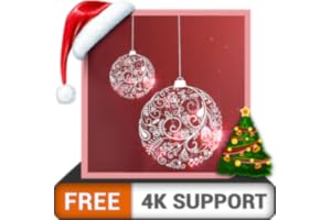 Joyeux No?l HD gratuitement - D��corez votre chambre avec de magnifiques cloches de No?l effet neige en hiver sur votre t��l��vi