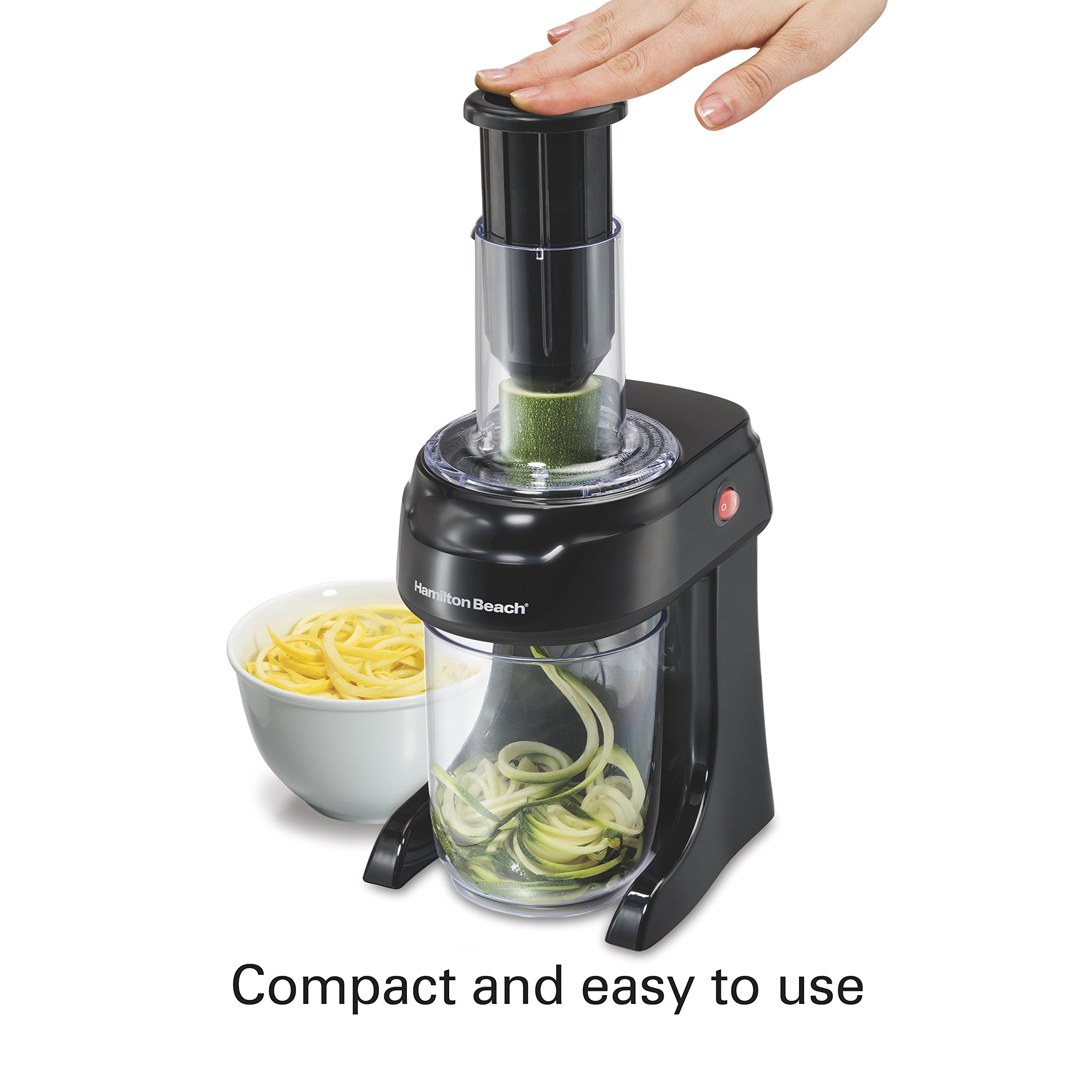 Hamilton Beach 3in1 Electric Vegetable Spiralizer & Slicer With 3 Cutting Cones for Veggie