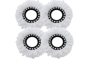 Spin Mop Replacement Head for Hurrica, Mopnad, Casabel and Other Standard Size Spin Mop Systems, Microfiber Spin Mop Refills 