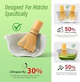 TEANAGOO Matcha Whisk 7 Pcs Set Ceremony Kit Chawan Chashaku Sifter view 3