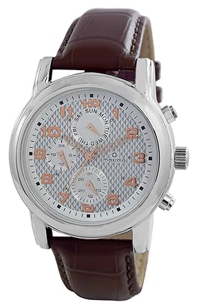 Slim Analog White Dial Mens Watch - AD64BR01