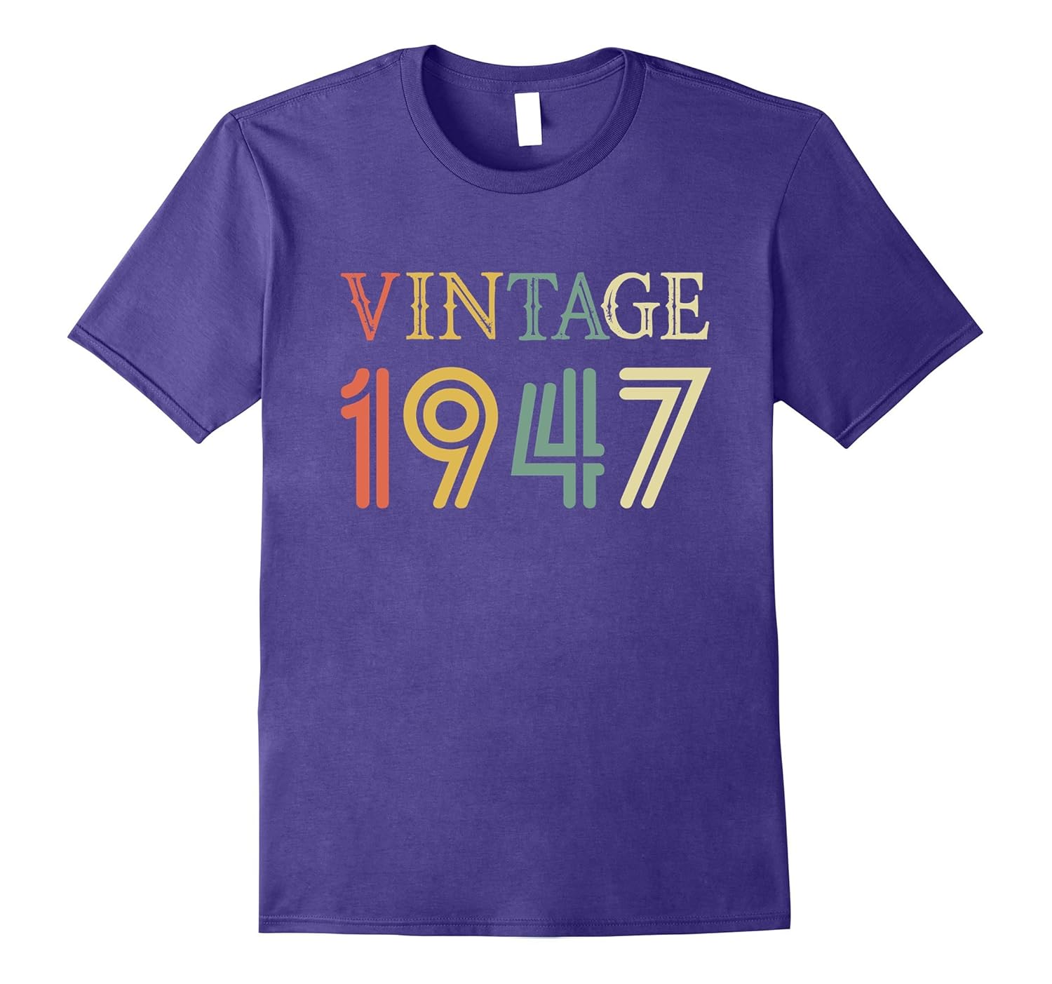 Retro Vintage 1947 T-Shirt 70 yrs old Bday 70th Birthday-ANZ