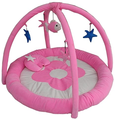 Amardeep Baby Playgym Cum Playmat, Pink