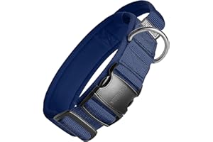 OneTigris Tactical Dog Collars with Handle,Military Dog Collar for Large Dog,Adjustable Nylon Collar German Shepherd Collar w