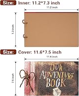 Vienrose Our Adventure Book Scrapbook Album 40 Pages DIY Memory Travel Journal view 5