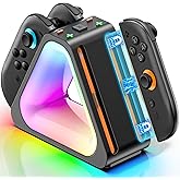 Charging Dock for 2025 Nintendo Switch 2 Joypad,Joypad 2 Controller Charging Docking Station, Ergonomics & Magnetic Fast Charger Dock Station with Charging Cable for Sega Saturn Accessories