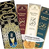 Arabian Oud Bakhoor Incense Sticks - بخور اماراتي (3 Variants, 40+ Incense) Deep Warm Arabic Incenses Like Al Nasaem, Hoor Alain & Al Raheeb Oud Bukhoor | Perfect Islamic Gifts or Eid Gifts