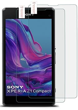 moex 2X 9H Panzerfolie für Sony Xperia Z1 Compact | Panzerglas Display Glasfolie [Tempered Glass] Screen Protector Glas Displayschutz-Folie für Sony Xperia Z1 Compact / Z1 Mini Schutzfolie