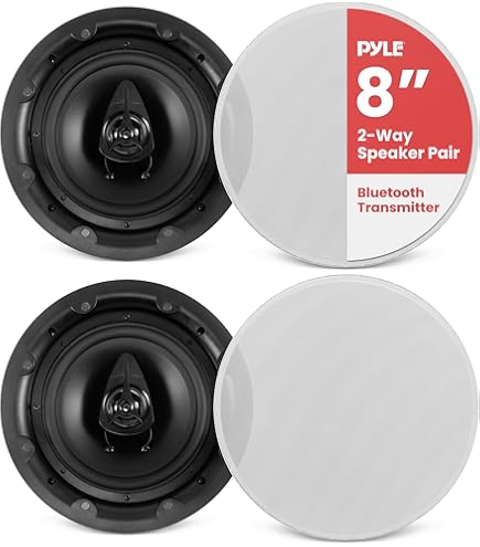 5.25 Ceiling Wall Mount Speakers 2 Way Weatherproof Full - View #4