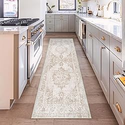 Area Rug 2x6 Runner Rug: Washable Vintage Hallway