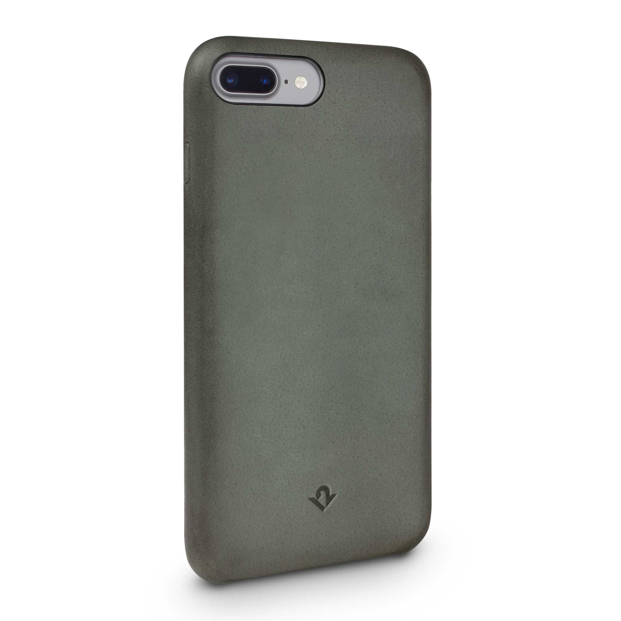 Twelve South Relaxed Leather Case for iPhone 8 Plus/ 7 Plus/ 6 Plus | Hand Burnished Leather Shell (dried herb) โ image 1