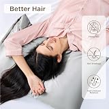 Bedsure Satin Pillowcase for Hair 2 Pack Queen Standard 50x75 cm Winery Red view 2