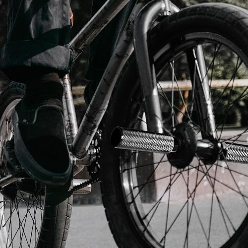 Shwsed Bike Pegs, Aluminum Anti-Skid Bmx Bicycle Foot Pegs For