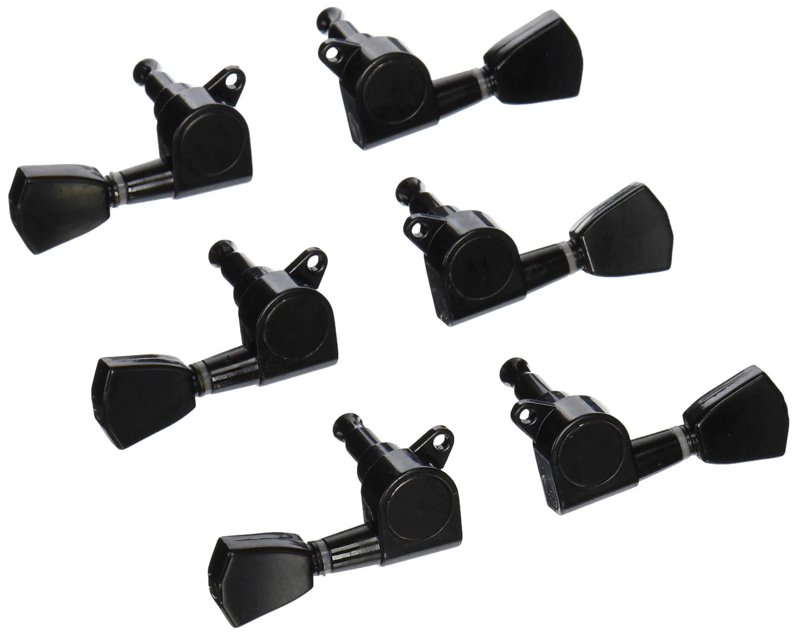 6Pcs 3L3R Guitar Tuning Pegs Machine Head Tuners Black For Gibson