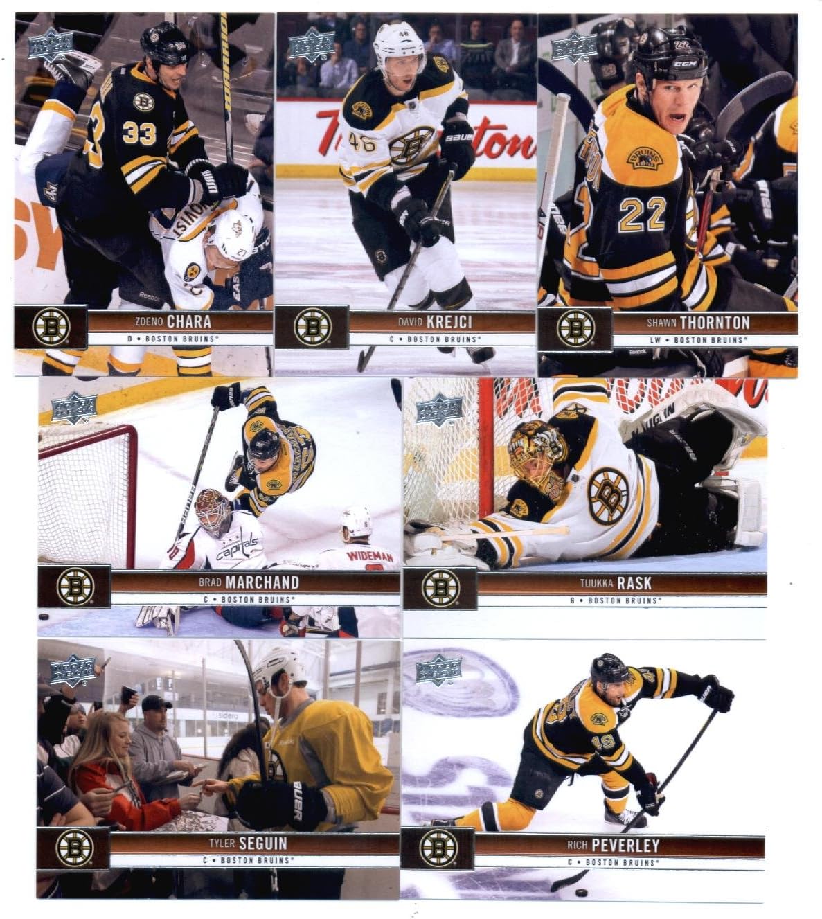 201213 Upper Deck Boston Bruins SERIES 1 Veteran Team Set 7 NHL Trading Cards 201213 Upper Deck Boston Bruins SERIES 1 Veteran Team Set 7 NHL Trading Cards