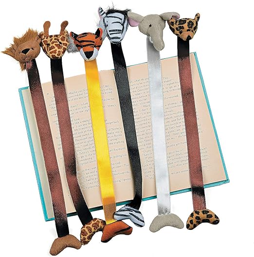 plush animal bookmarks