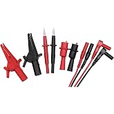 Extech TL808-KIT Professional Test Lead Kit | 8-piece kit, two 42in (1m) extensions, heavy-duty probes, insulated alligator clips, CAT III 1000V/CAT IV 600V