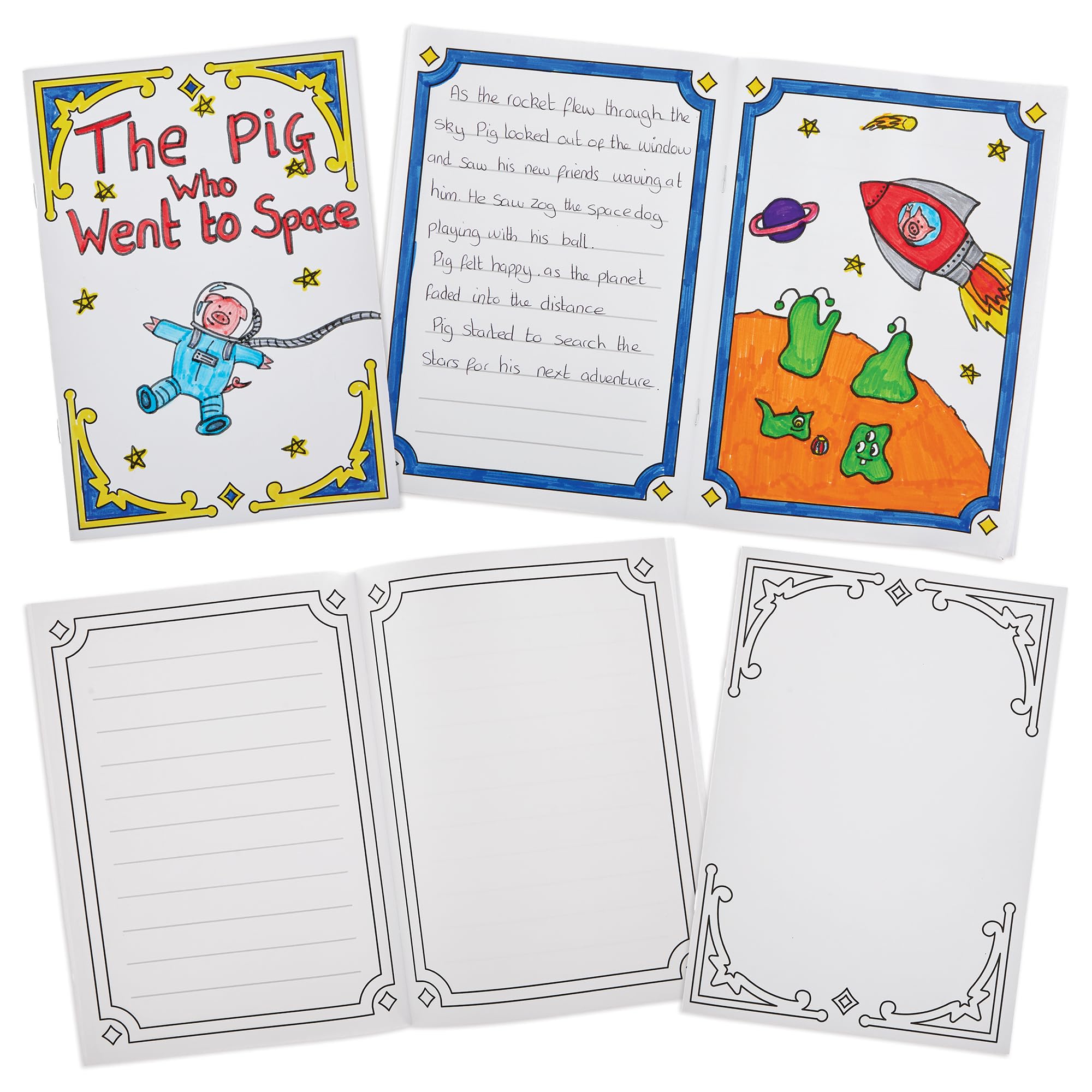 Baker Ross FN365 Write Your Own Storybook - Pack of 3,World Book Day Resources for Teachers and Schools