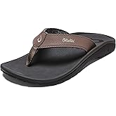 OLUKAI Ohana Men's Beach Sandals, Water Resistant Flip Flops, Arch Support & Comfort Fit, Lightweight & Durable, Enhanced Grip & Traction