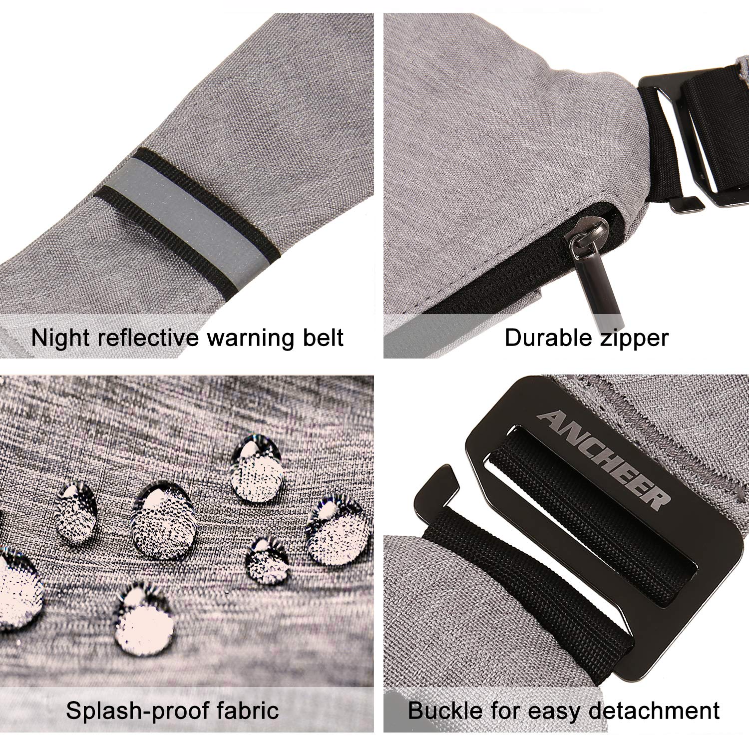 ANCHEER Canvas Sling Chest Bag, Small Unisex Vintage Messenger Crossbody Backpack for Traveling School Dating Shopping & Outdoor Activities (Sling Chest Bag_Gray)