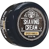 Viking Revolution Shaving Cream for Men - Spiced Vanilla - 5.3 oz | Soft, Smooth &amp; Silky Shaving Soap - Rich Lather for Smoothest Shave - Luxury Formula - Spiced Vanilla Scent