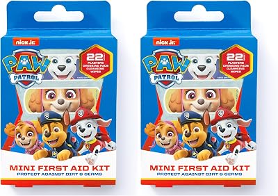 Jellyworks Paw Patrol First Aid Kit Plaster Set 22 Count Multicolor Latex Free
