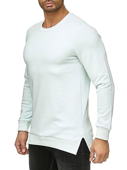 Red Bridge Herren Pullover Sweatshirt Longshirt Oversize Premium Basic