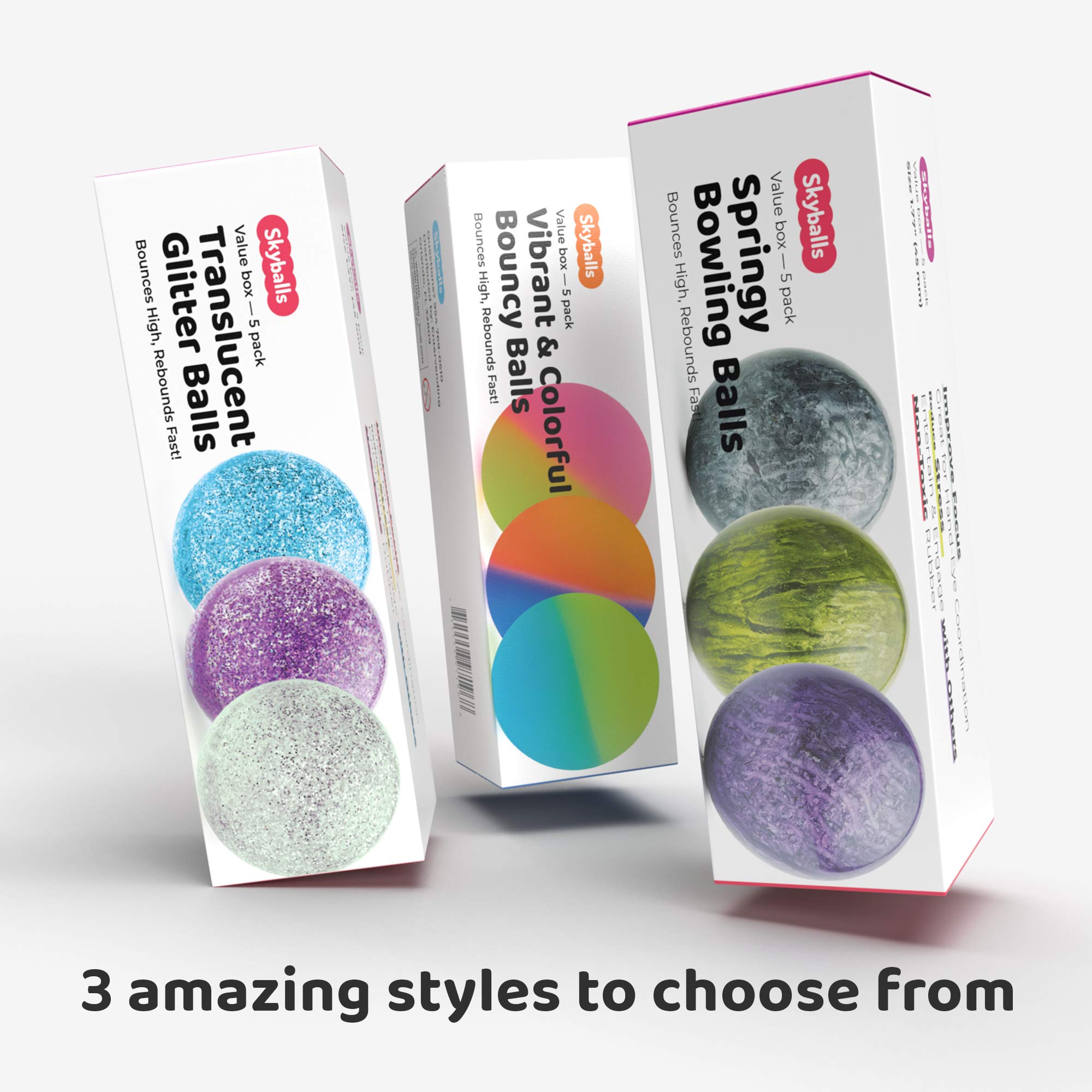 Entervending Bouncy Balls in The Gift Box - 45mm Bouncy Balls Variation