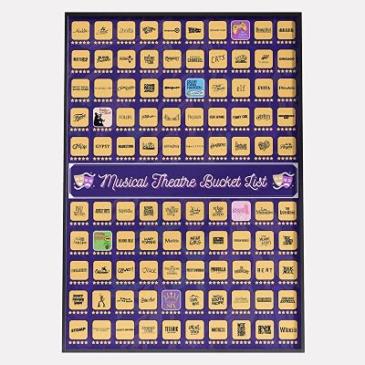 Stage Insider Stage Insider 100 Musical Theatre Shows Scratch Off Poster A2