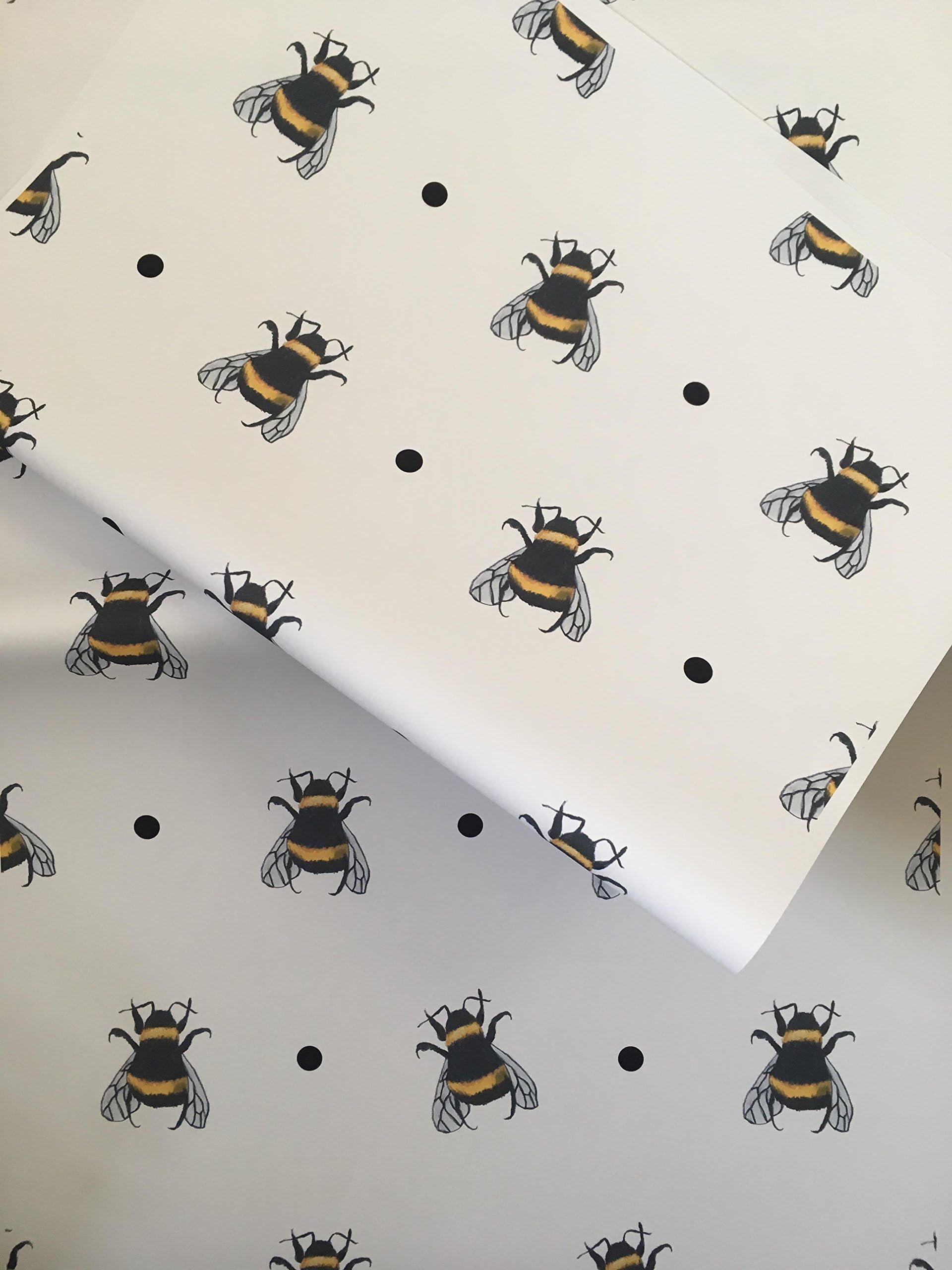 bee,Bumble bee,Wrapping Paper,for bee Lovers, for Smaller Gifts, Read Description