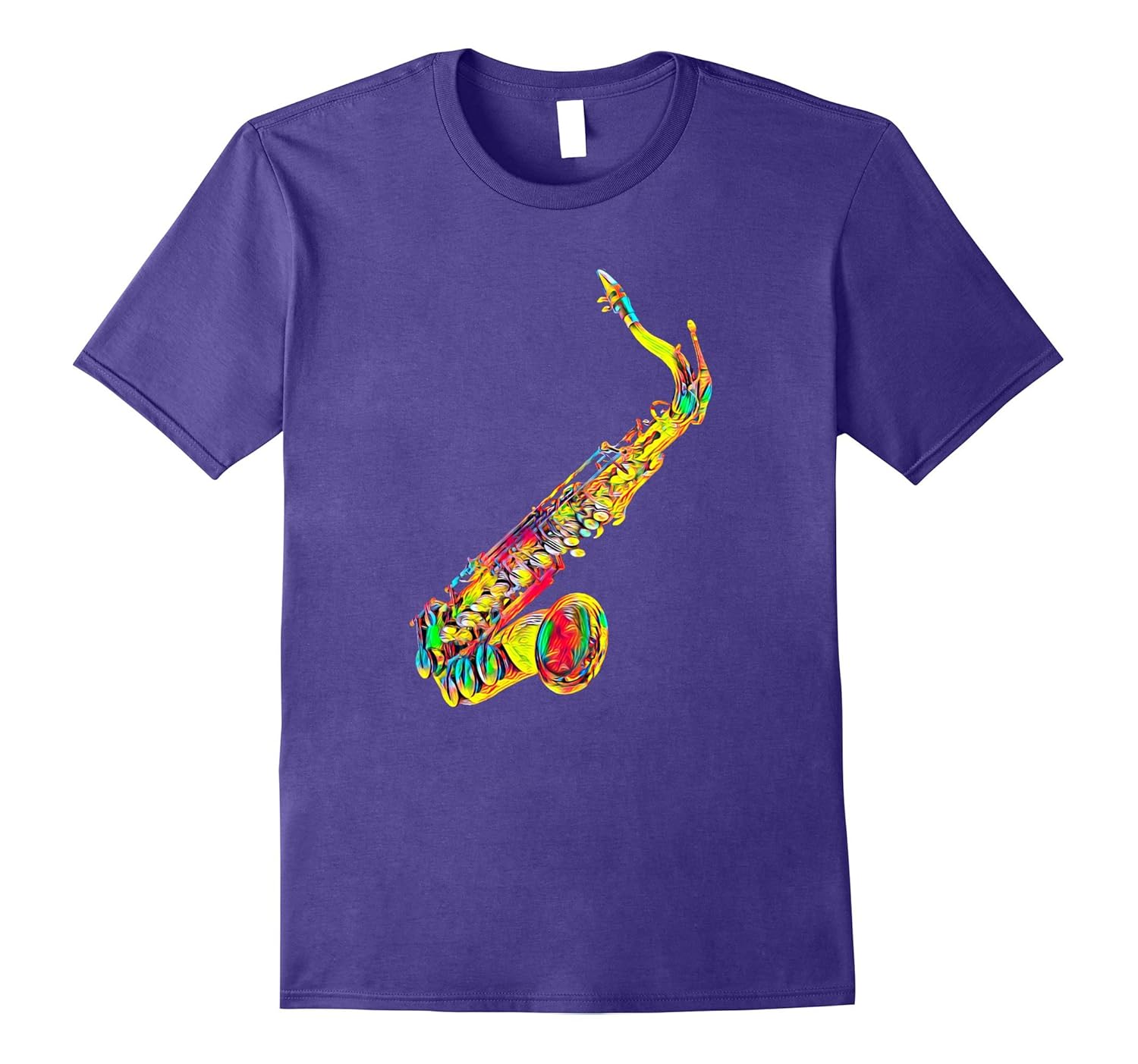 Saxophone Musician Player Jazz Funk Rock Music T-Shirt-Rose