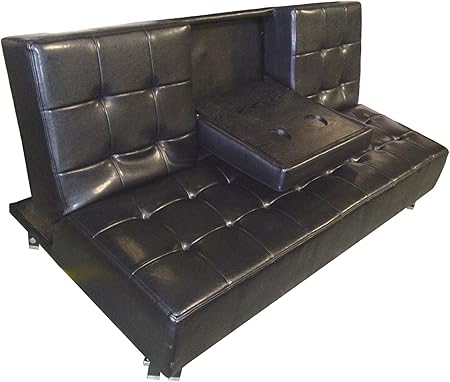 Benson Leather Sofa Bed Amazon Co Uk Kitchen Home