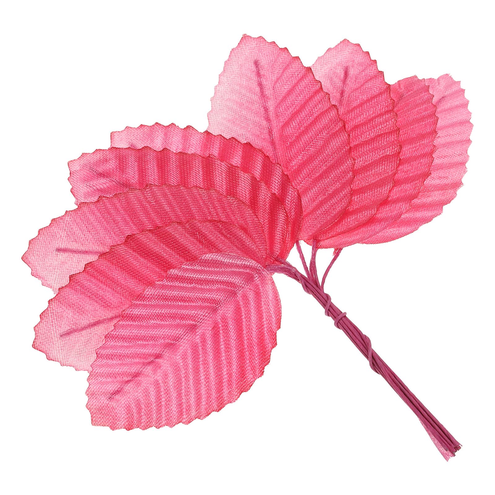 PATIKIL 4.3" Artificial Silk Leaf, 200 Pcs Artificial Leaves Stems Fake Leaves Bulk Fake Rose Wire Crafts Leaves for Home Office Decor, Rose Red