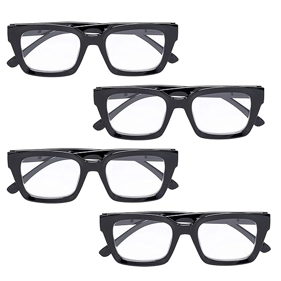 Buy BFOCO 4 Pairs Oprah Style Reading Glasses, Oversized Square Readers