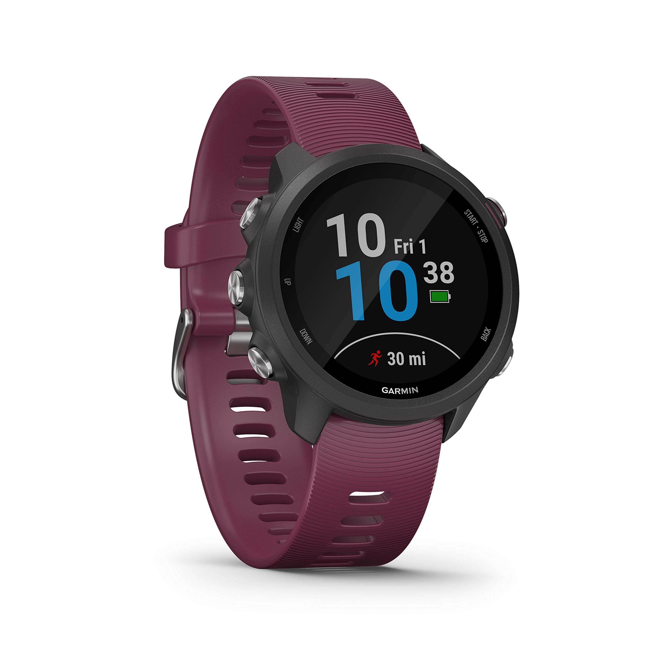 Garmin [ Renewed ] Forerunner 245(42mm) Easy to Use Lightweight GPS Running Smartwatch, Running and Training Guidance, Safety and Tracking Features included,Up to 7 days Battery Life,Berry (Renewed)