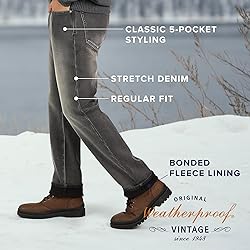 Weatherproof Vintage Fleece Lined Men's Jeans