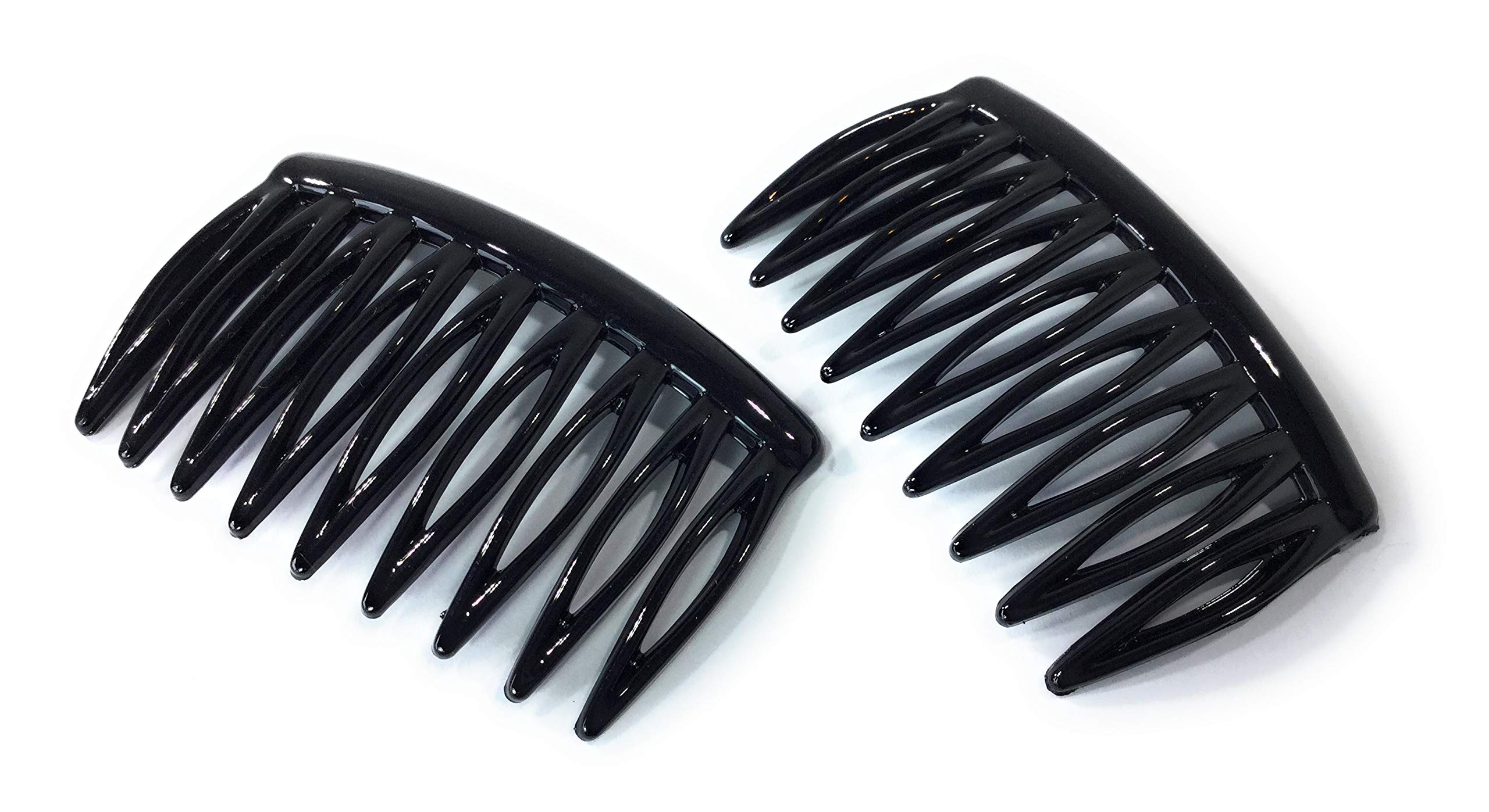 510S Mini Insertion Combs Approx. 5.2 x 3 cm Black Split Tooth Comb Made in France