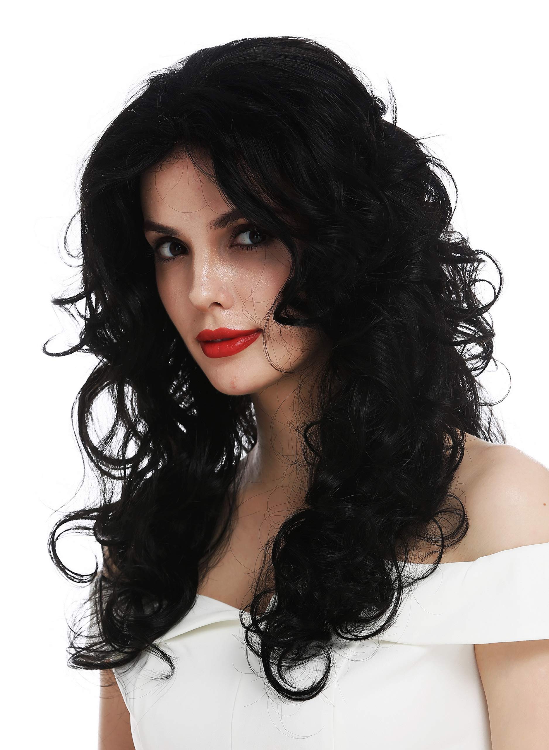 WIG ME UP - TYM-1409-LF-1 wig women's wig lace front long voluminous curls curly black