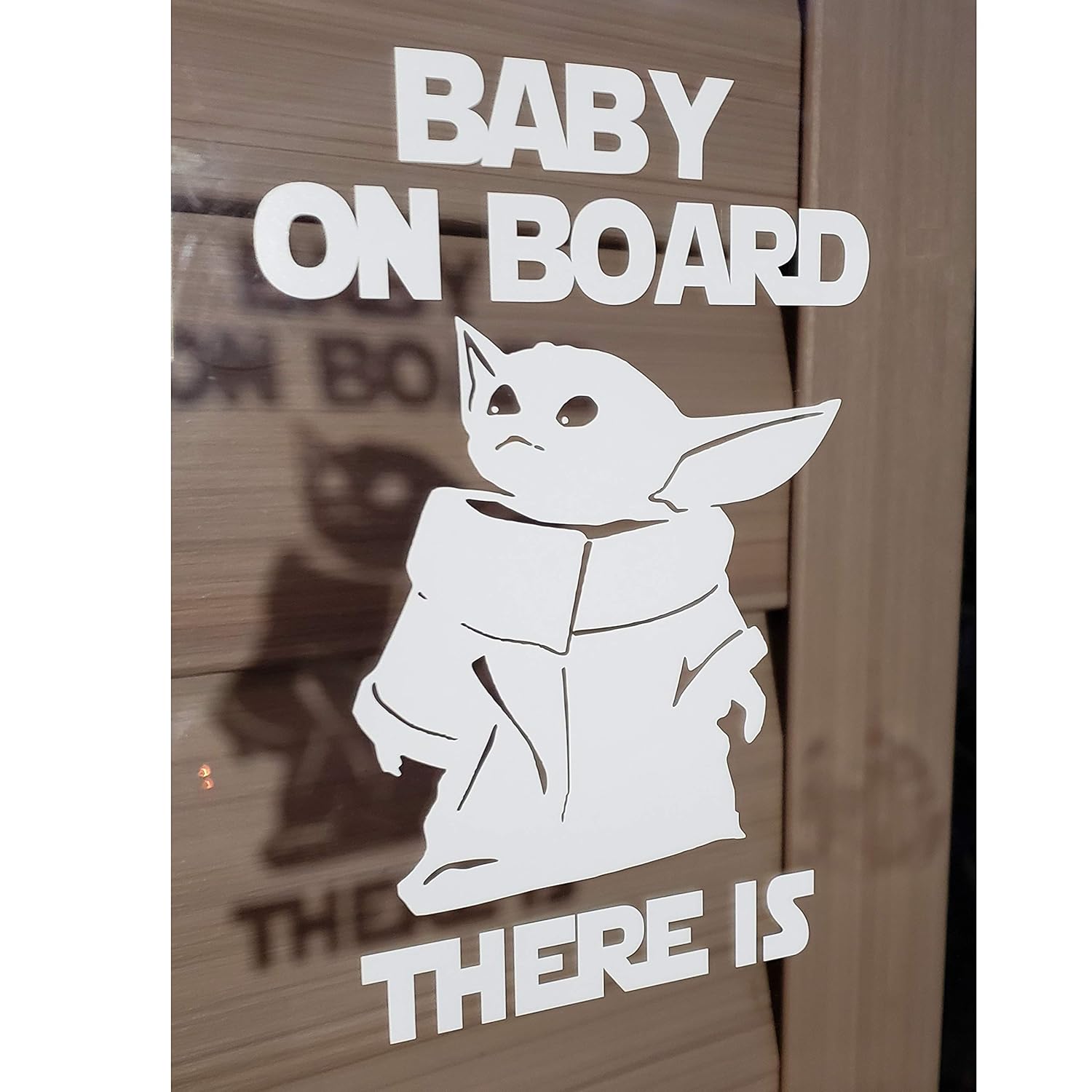 Yoda Baby on Board There is/Star Wars The Mandalorian/Vinyl Sticker