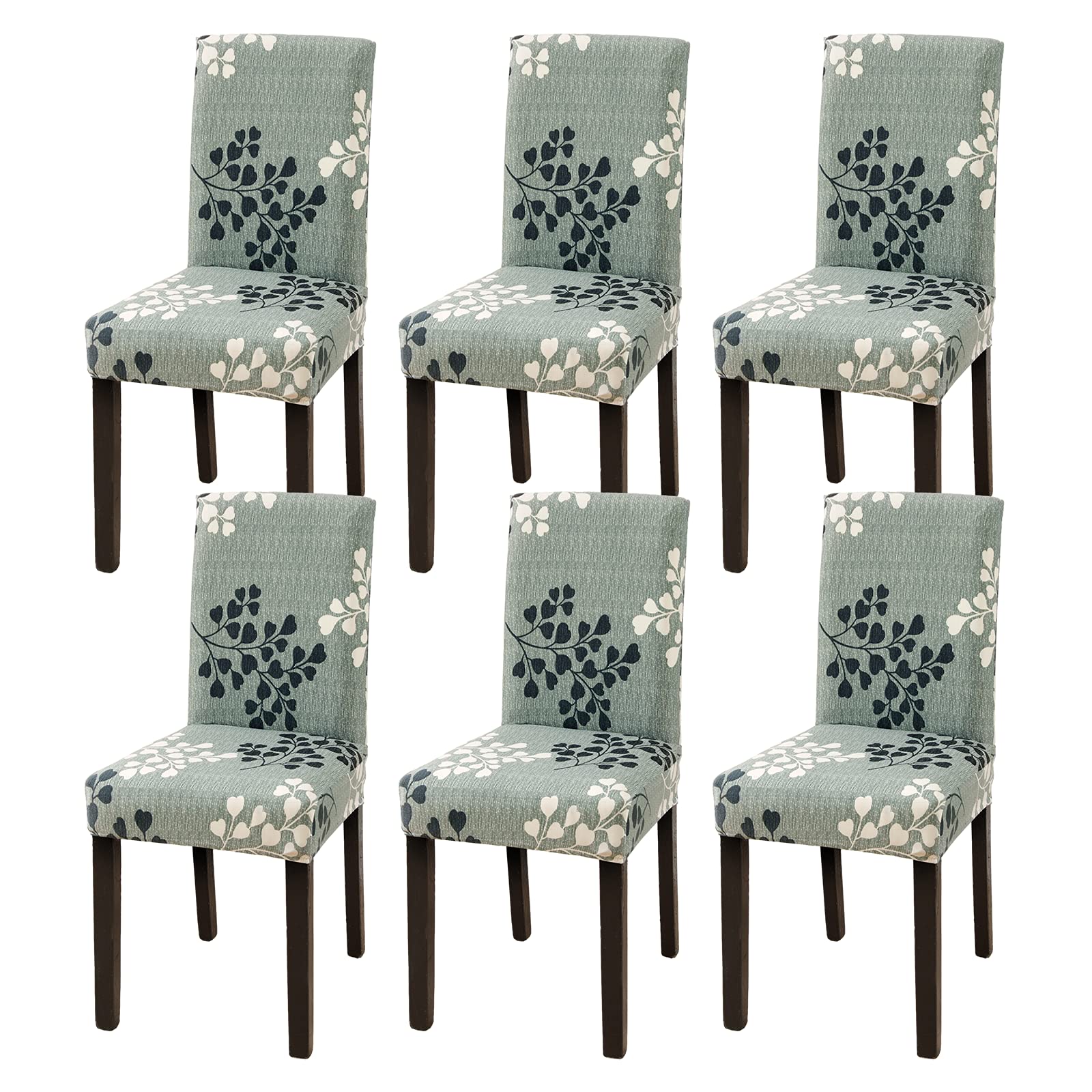 Aisprts Dining Room Chair Covers Slipcovers Set of 4 or 6, Stretch Removable Washable Dining Chair Protector Decoration Cover Seat Slipcover for Hotel,Ceremony,Banquet,Kitchen,Restaurant,Home