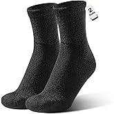 Alpaca Wool Diabetic Socks for Men Women Non Binding Wide Loose Fit Thick Warm Soft Seamless Moisture Breathable