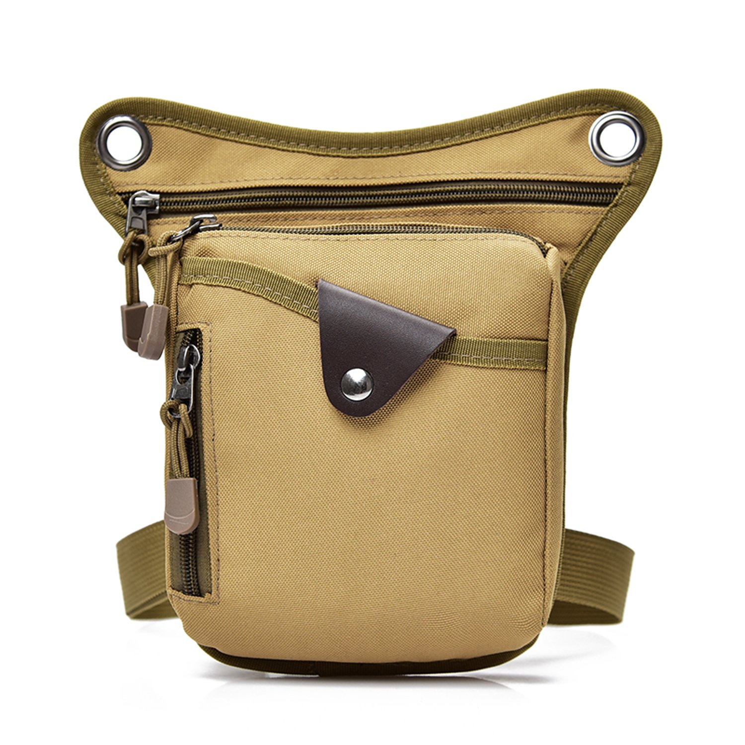 Foino Men Hip Bag Fanny Pack Leg Bag Travel Shoulder Bag Waist Bag Outdoor Sport Bum Bag Casual Side Bag Small Belt Bag for Climbing Biking