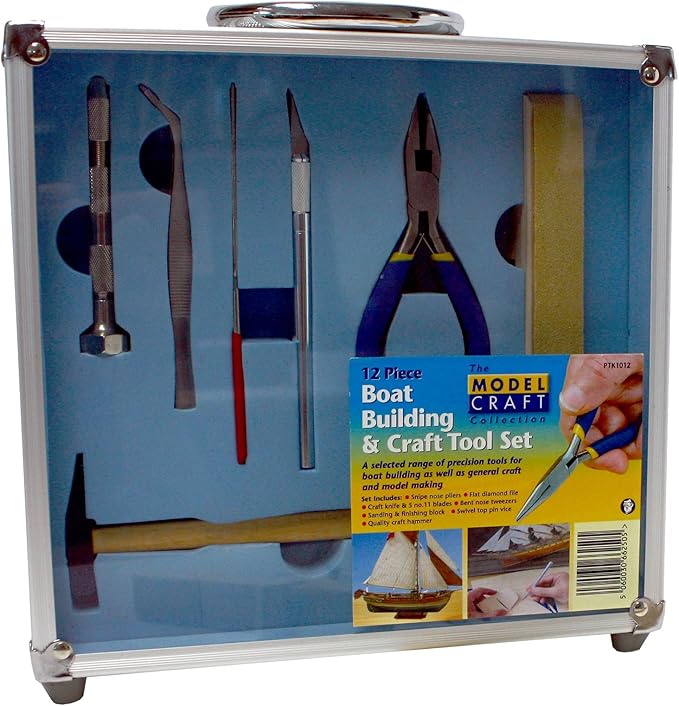 Modelcraft 12Piece Boat Building Tool Set, Pack of 12 Amazon.co.uk