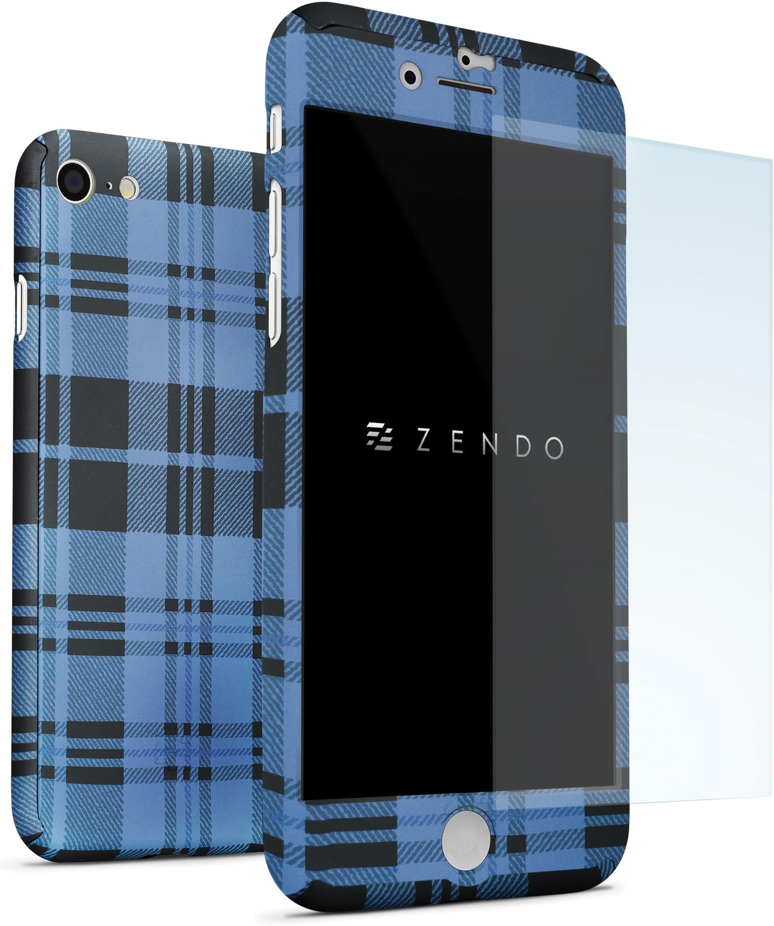 ZENDO NanoSkin for iPhone 6S / 6 (Checked Blue)
